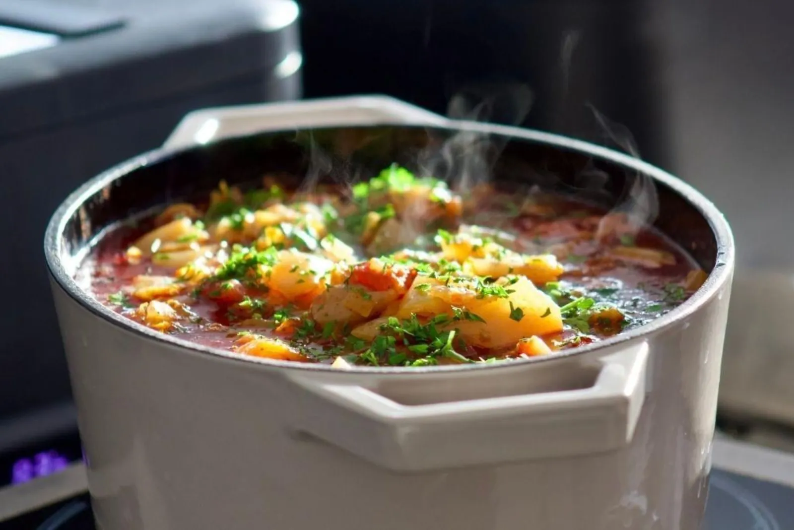 A pot of stew at the buffet